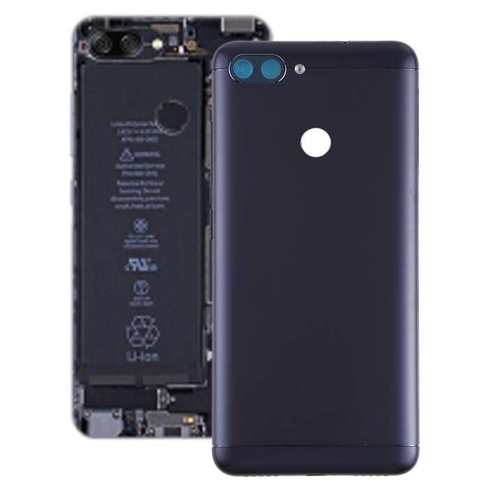 Back Cover with Camera Lens & Side Keys for Asus Zenfone Max Plus (M1) / ZB570TL(Black)