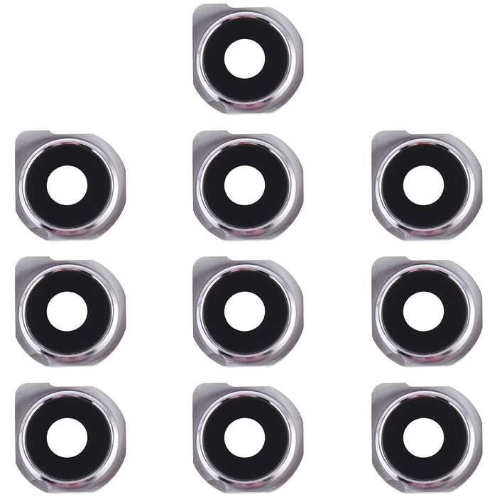 10 PCS Camera Lens Cover for LG Q6 / LG-M700 / M700 / M700A / US700 / M700H / M703 / M700Y(Black)