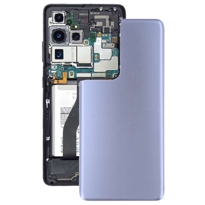 For Samsung Galaxy S21 Ultra 5G Battery Back Cover (Silver)