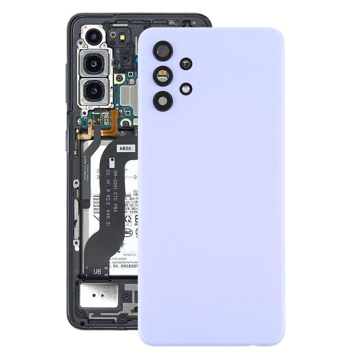 For Samsung Galaxy A32 5G Battery Back Cover with Camera Lens Cover(Blue)