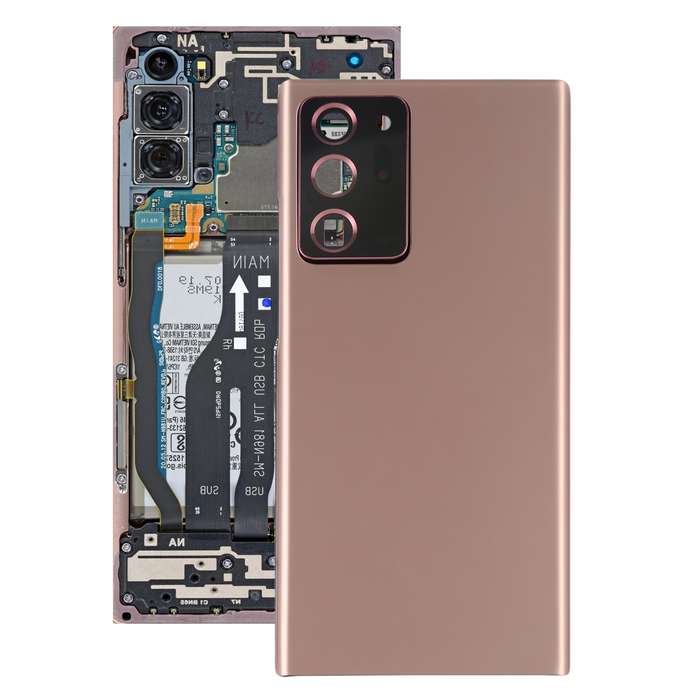 For Samsung Galaxy Note20 Ultra Battery Back Cover with Camera Lens Cover (White)