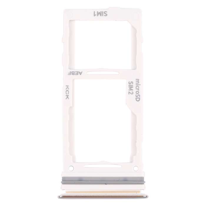 For Samsung Galaxy A52 SM-A525 SIM Card Tray + SIM Card Tray / Micro SD Card Tray (Blue)