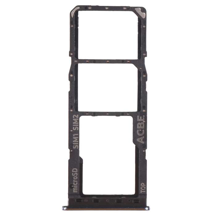 For Samsung Galaxy A32 SM-A325 SIM Card Tray + SIM Card Tray + Micro SD Card Tray (Black)