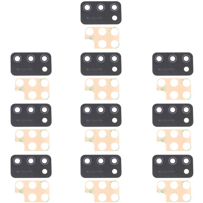 For Samsung Galaxy M02S SM-M025 10pcs Back Camera Lens