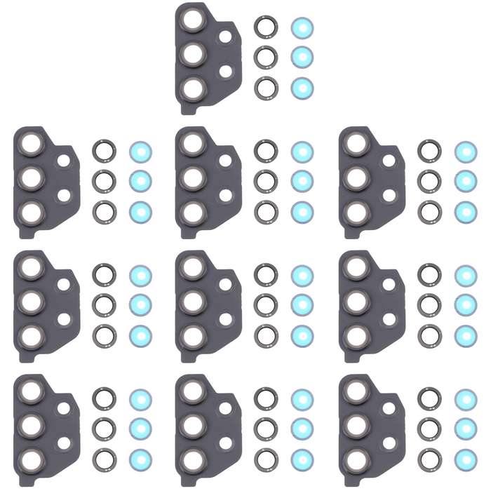 For Samsung Galaxy A32 5G SM-A326 10pcs Camera Lens Cover (Black)