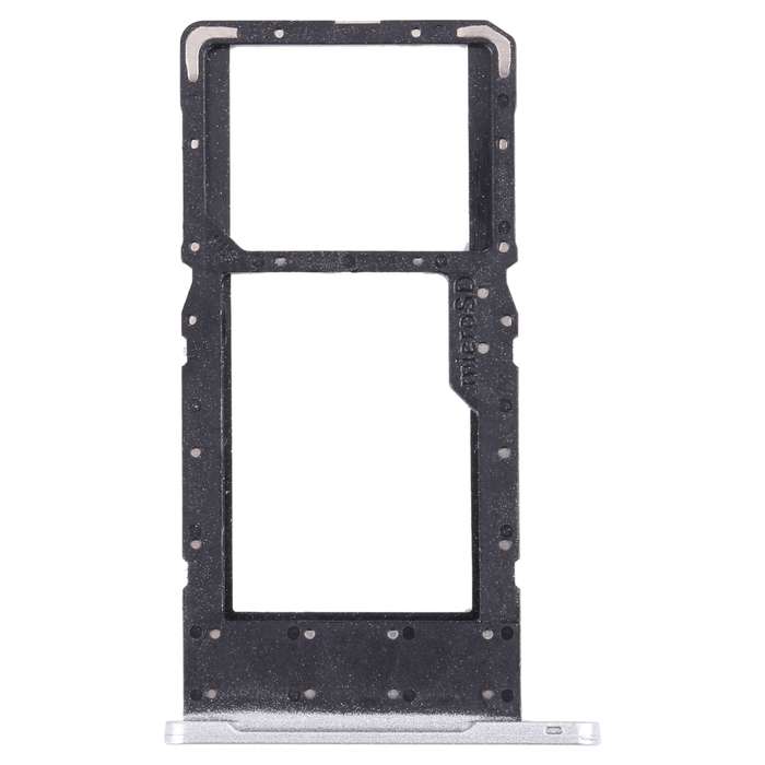 SIM Card Tray + Micro SD Card Tray for Samsung Galaxy Tab A7 Lite SM-T225 (Silver)
