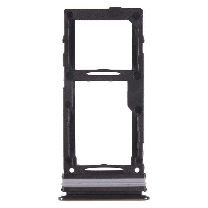For Samsung Galaxy A72 SM-A725 SIM Card Tray + SIM Card Tray / Micro SD Card Tray (Black)