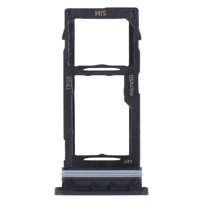 For Samsung Galaxy Tab Active3 8.0 SM-T570/T575 Original SIM Card Tray + Micro SD Card Tray (Black)