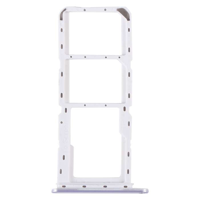 For Samsung Galaxy A14 4G SM-A145P Original SIM Card Tray + SIM Card Tray + Micro SD Card Tray (Silv