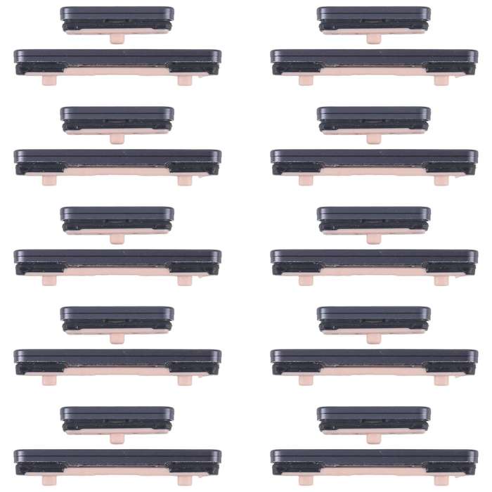 For Samsung Galaxy S25 SM-S931B 10pcs Power Button and Volume Control Button (Black)