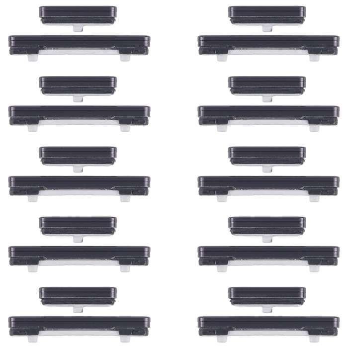 For Samsung Galaxy S23 SM-S911B 10pcs Power Button and Volume Control Button (Black)