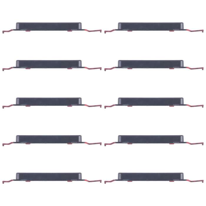 For Samsung Galaxy A16 5G SM-A166B 10pcs Volume Control Button (Black)