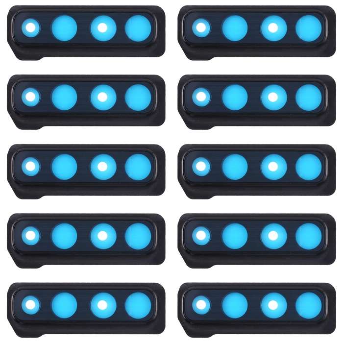 For Galaxy A9 (2018) A920F/DS 10pcs Camera Lens Cover (Black)
