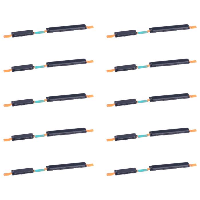 For Samsung Galaxy A05 SM-A055F 10pcs Original Power Button and Volume Control Button (Black)