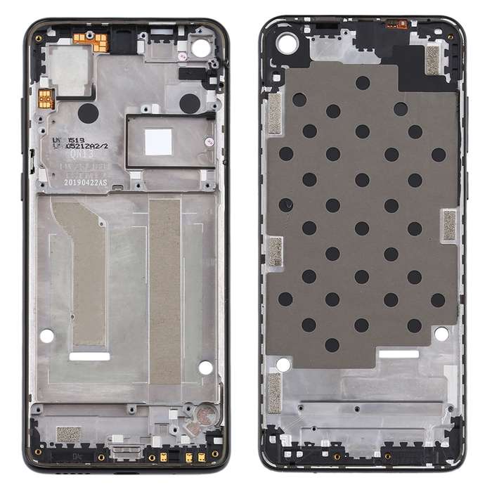 Front Housing LCD Frame Bezel Plate for Motorola Moto One Vision(Blue)