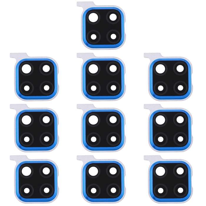 For Huawei Nova 5i Pro 10pcs Camera Lens Cover (Blue)