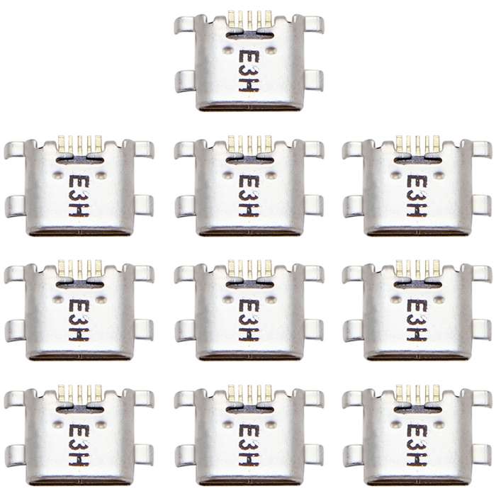 10 PCS Charging Port Connector for Huawei Y6 Pro (2017)
