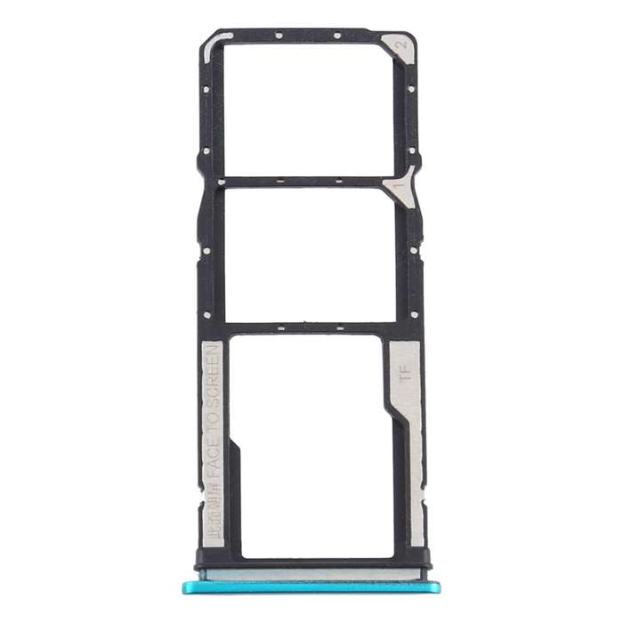 SIM Card Tray + SIM Card Tray + Micro SD Card Tray for Xiaomi Redmi 9/Poco C31(Black)