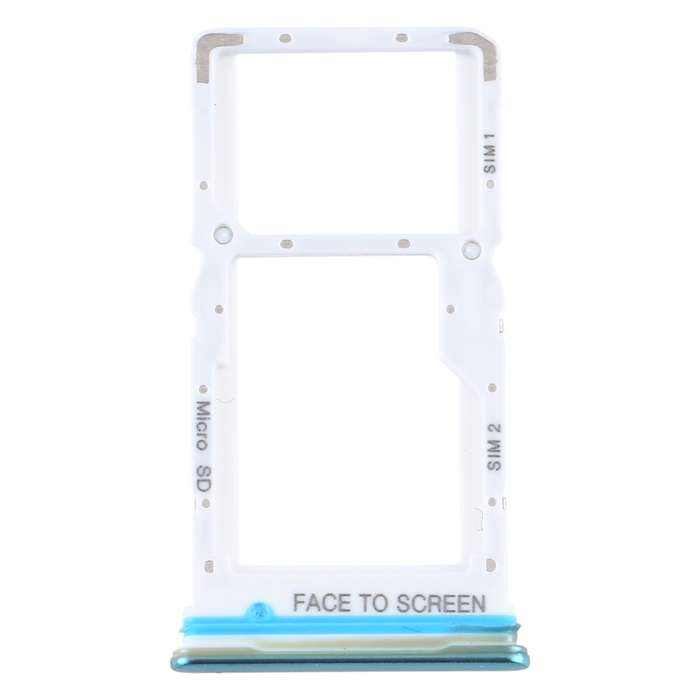 SIM Card Tray + SIM Card Tray / Micro SD Card Tray for Xiaomi Mi 10T Lite 5G (Blue)
