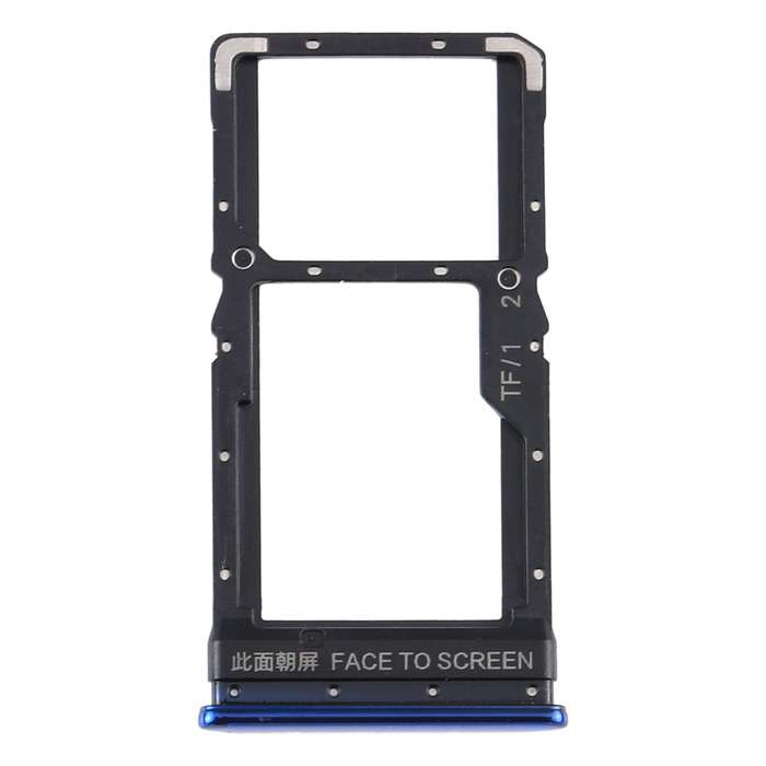 SIM Card Tray + SIM Card Tray / Micro SD Card Tray for Xiaomi Poco X3 / Poco X3 NFC(Black)