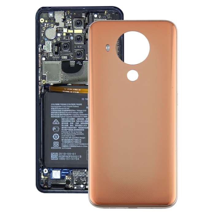Original Battery Back Cover for Nokia 5.4 TA-1333 TA-1340(Black)