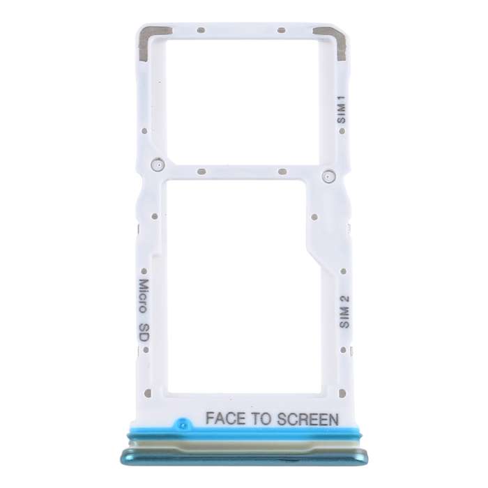 SIM Card Tray + SIM Card Tray / Micro SD Card Tray for Xiaomi Redmi Note 9 Pro 5G M2007J17C (Green)