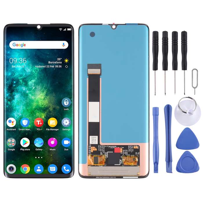 Original AMOLED LCD Screen for TCL 10 Pro T799B 799H with Digitizer Full AssemblyBlack)