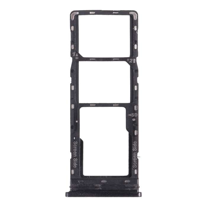 For Tecno Spark 6 Air KE6 KE6J KF6 SIM Card Tray + SIM Card Tray + Micro SD Card Tray (White)