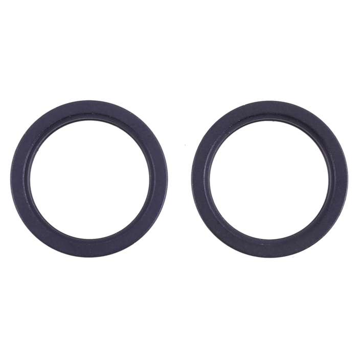2 PCS Rear Camera Glass Lens Metal Outside Protector Hoop Ring for iPhone 13(White)