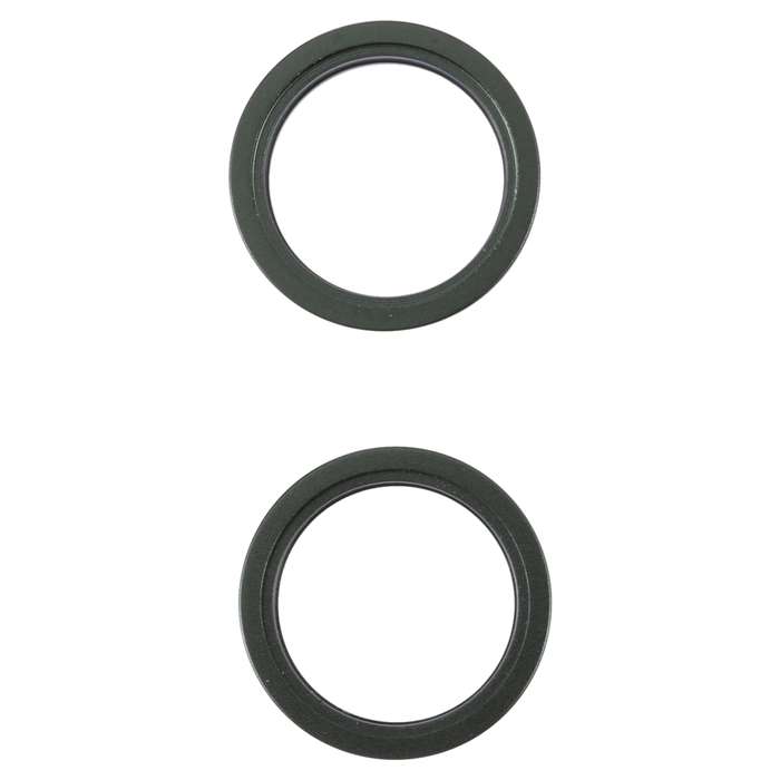 2 PCS Rear Camera Glass Lens Metal Outside Protector Hoop Ring for iPhone 13(White)