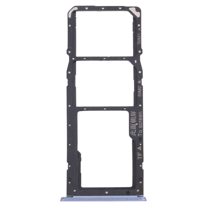 For OPPO Realme 7 5G RMX2111 SIM Card Tray + SIM Card Tray + Micro SD Card Tray (Blue)
