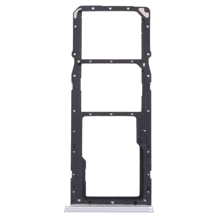 For OPPO Realme 7 (Asia) RMX2151, RMX2163 SIM Card Tray + SIM Card Tray + Micro SD Card Tray (Silve