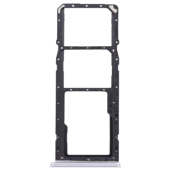For OPPO Realme 7 (Global) SIM Card Tray + SIM Card Tray + Micro SD Card Tray (Silver)