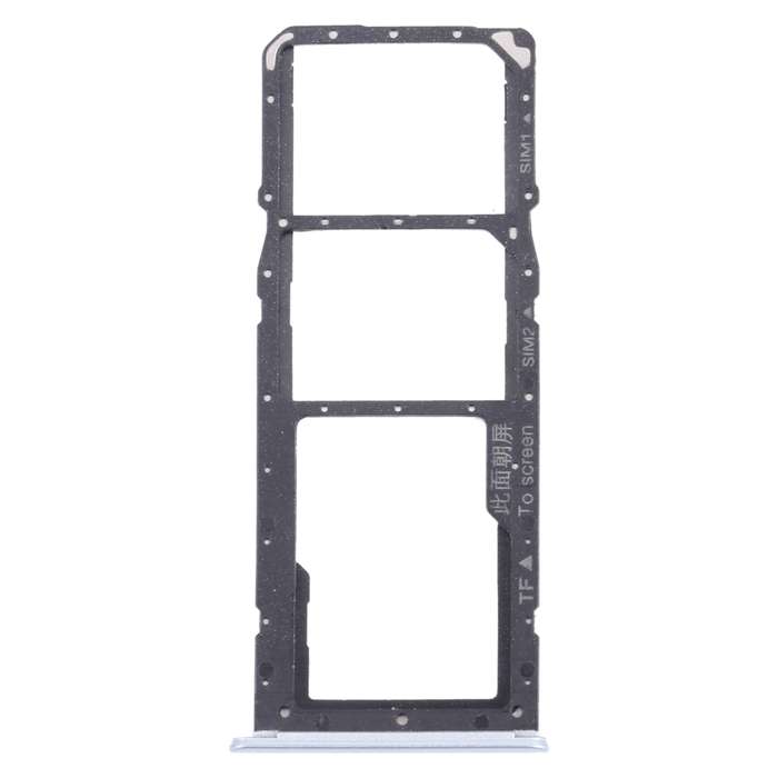 For OPPO Realme 7 (Global) SIM Card Tray + SIM Card Tray + Micro SD Card Tray (Silver)