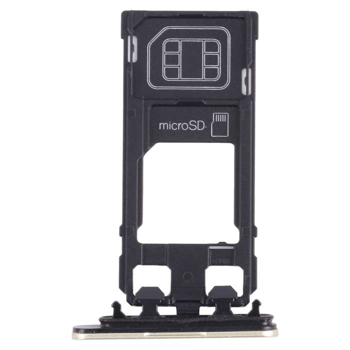 SIM Card Tray + Micro SD Card Tray for Sony Xperia X Performance (Silver)