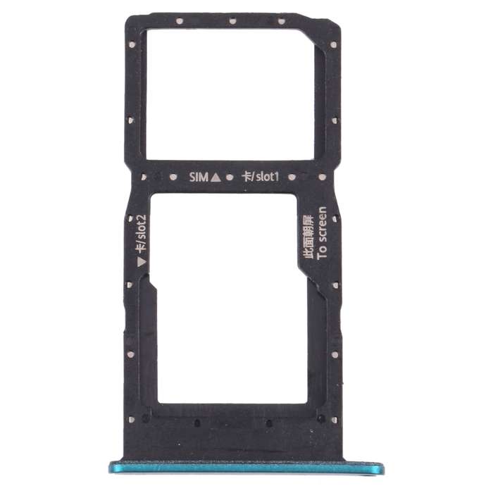 SIM Card Tray + SIM Card Tray / Micro SD Card Tray for Huawei Enjoy 20 5G (Blue)