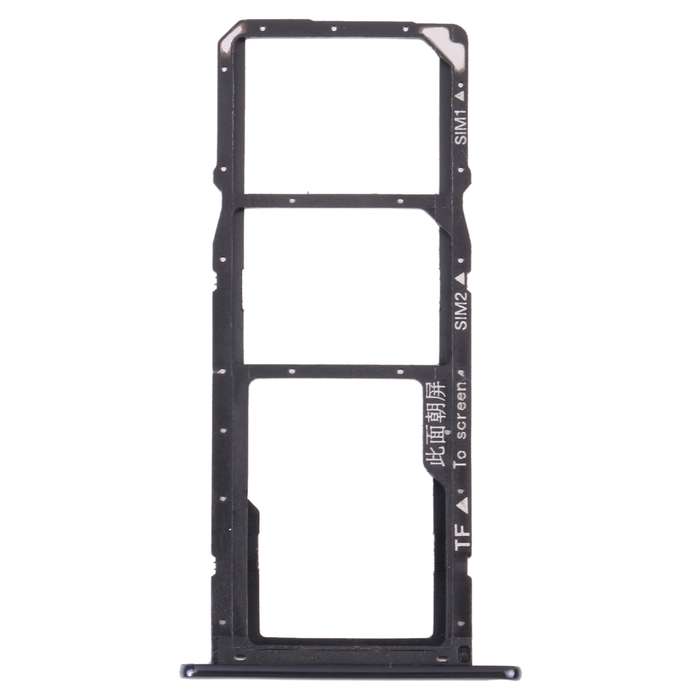 SIM Card Tray + SIM Card Tray + Micro SD Card Tray for Huawei Y6 (2018) (Blue)
