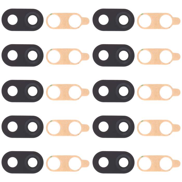 10 PCS Back Camera Lens for LG K40 / LG K12 / LG K12 Plus / LG X4 (2019) LMX420, LMX420EMW, LM-X420