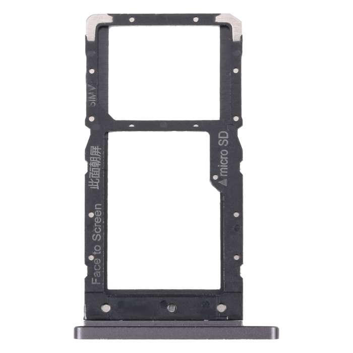 For Lenovo Tab M10 Plus TB-X606F TB-X606X SIM Card Tray + Micro SD Card Tray (Black)