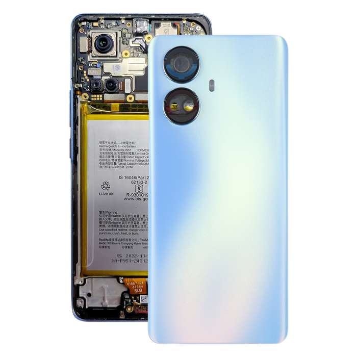 For Realme 10 Pro+ Original Battery Back Cover(Blue)