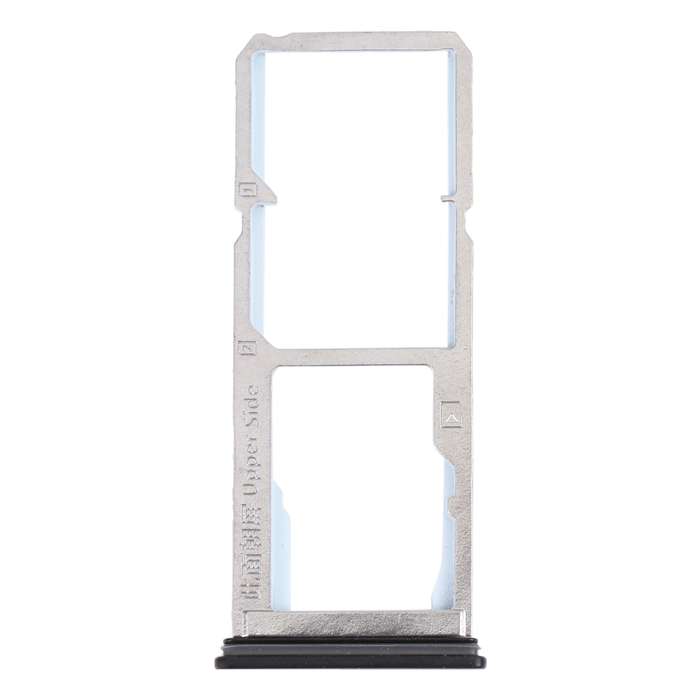 For OPPO Reno2 Z/Reno2 F SIM Card Tray + SIM Card Tray + Micro SD card tray (Black)