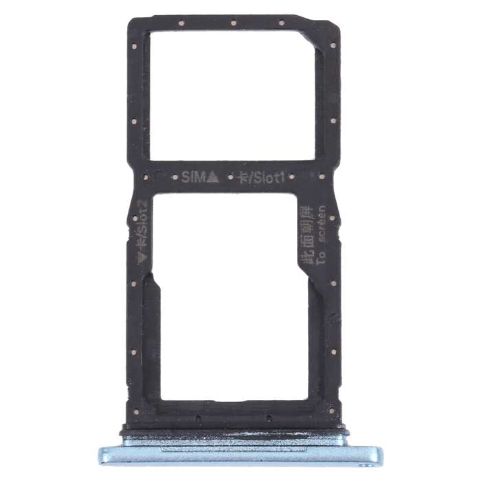 SIM Card Tray + SIM Card Tray / Micro SD Card Tray for Honor 9X (Silver)