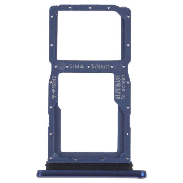 SIM Card Tray + SIM Card Tray / Micro SD Card Tray for Honor 9X (Silver)