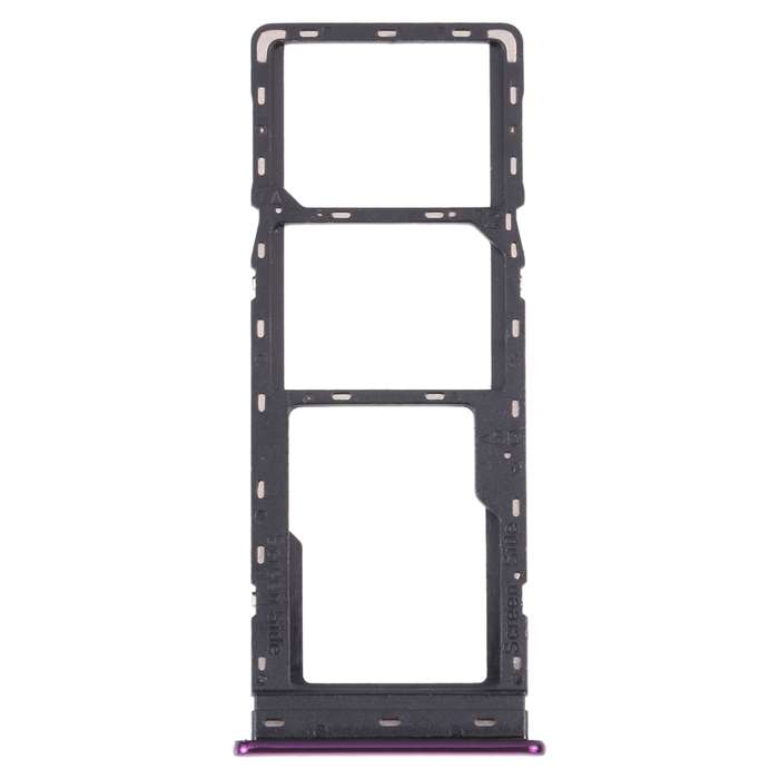 For Infinix S4 X626 SIM Card Tray + SIM Card Tray + Micro SD Card Tray (Blue)
