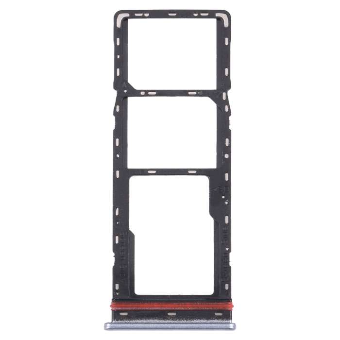 For Tecno Camon 16 Premier CE9 CD6J SIM Card Tray + SIM Card Tray + Micro SD Card Tray (Blue)