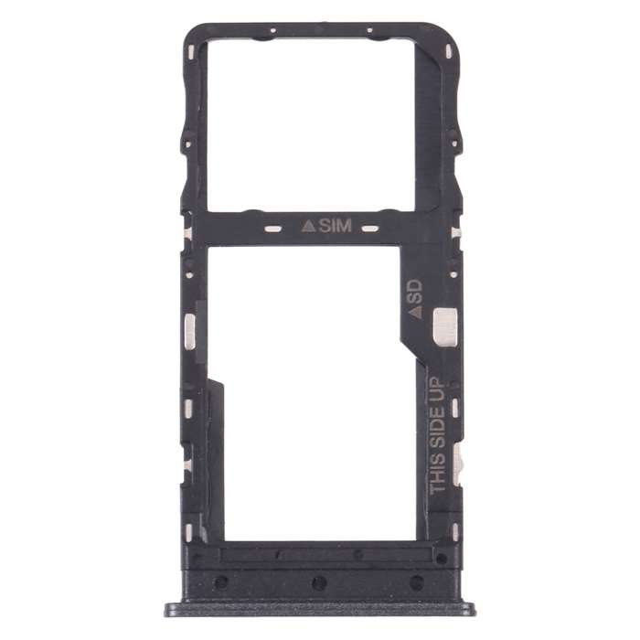 Original SIM Card Tray + Micro SD Card Tray for TCL 10L/10 Lite T770H T770B(Silver)