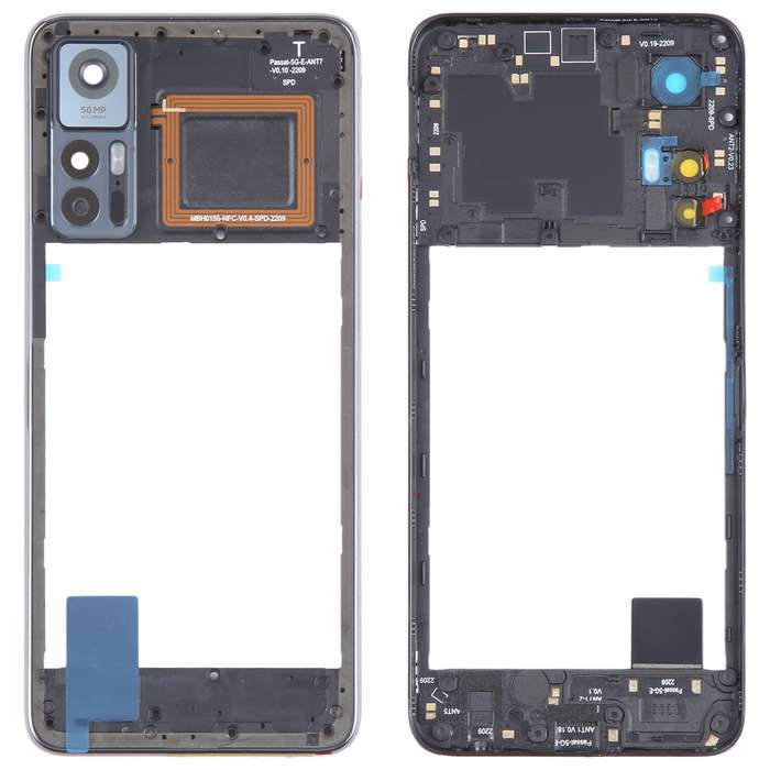 For TCL 30+ Original Middle Frame Bezel Plate (Blue)