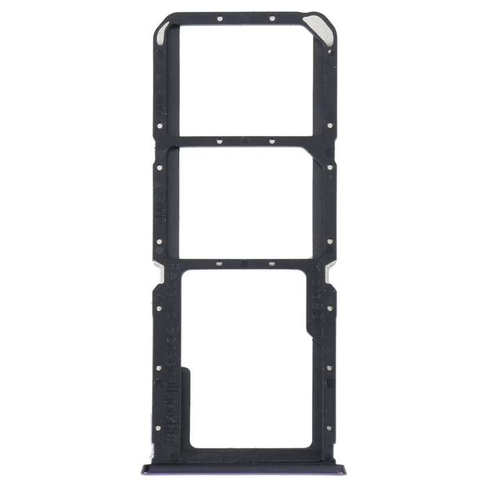 For OPPO Reno5 Lite / Reno5 F / A94 4G SIM Card Tray + SIM Card Tray + Micro SD Card Tray (Purple)