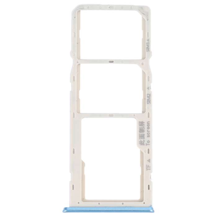 For OPPO A16K SIM Card Tray + SIM Card Tray + Micro SD Card Tray (Blue)