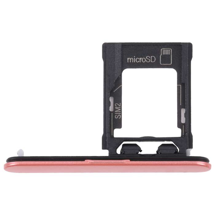 For Sony Xperia XZ1 Compact Original SIM Card Tray + Micro SD Card Tray (Silver)